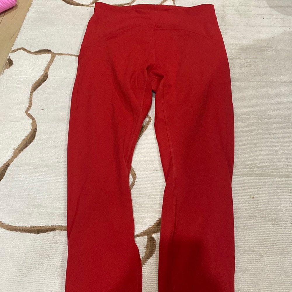 Red lululemon leggings